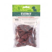 Лакомство д/собак TiTBiT Золотая коллекция бефстроганов из ягненка, 75 г