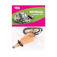 Игрушка д/кошек Veda Фитомышь с кошачей мятой