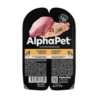 AlphaPet паштет для котят кошек беременных кормящих индейка 80 г