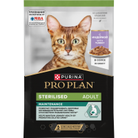 АКЦИЯ: (Скидка 15%) Pro Plan Sterilised, пауч для стерил. кошек, индейка в соусе, 85 г 