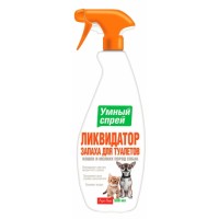 Уничтожитель пятен и запахов для туалетов кошек и собак пород, 500 мл