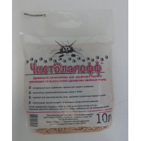 Наполнитель древесный Чистолапофф 10 л (6 мм)