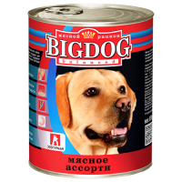Зоогурман BIG DOG, консервы для собак, Мясное ассорти, 850 г